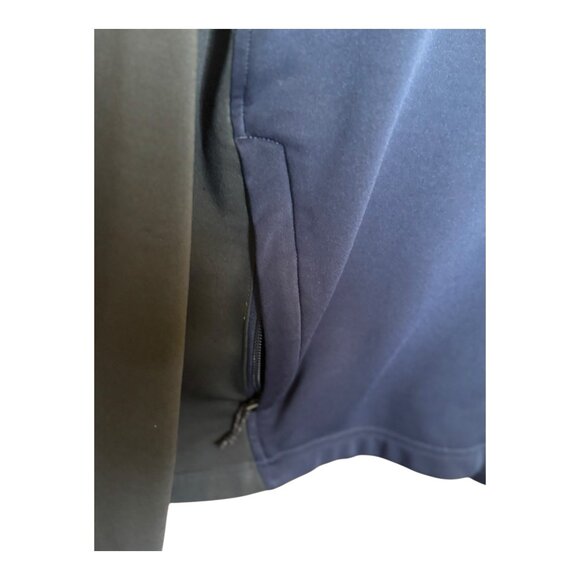 North Face Jacket Mens Full Zip Fleece TKA Stretch Lightweight Black Navy Large - Picture 11 of 13